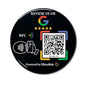 Epoxy Google Review Disc – NFC & QR Code – Stick & Go – Lifetime Use - No APP Needed