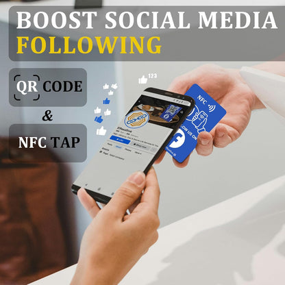 Smart Social Proof Card – NFC & QR Code – Wallet-Friendly, Review-Friendly