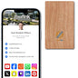 Wood Digital Business Card – NFC & QR Code – No Monthly Fee