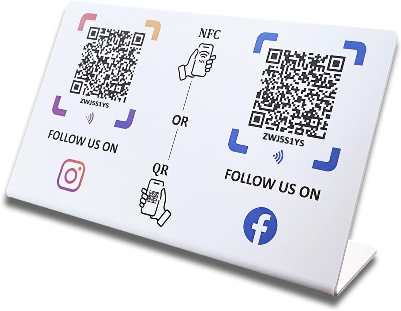 Dual NFC Review & Social Sign – Waterproof PVC – No Monthly Fee