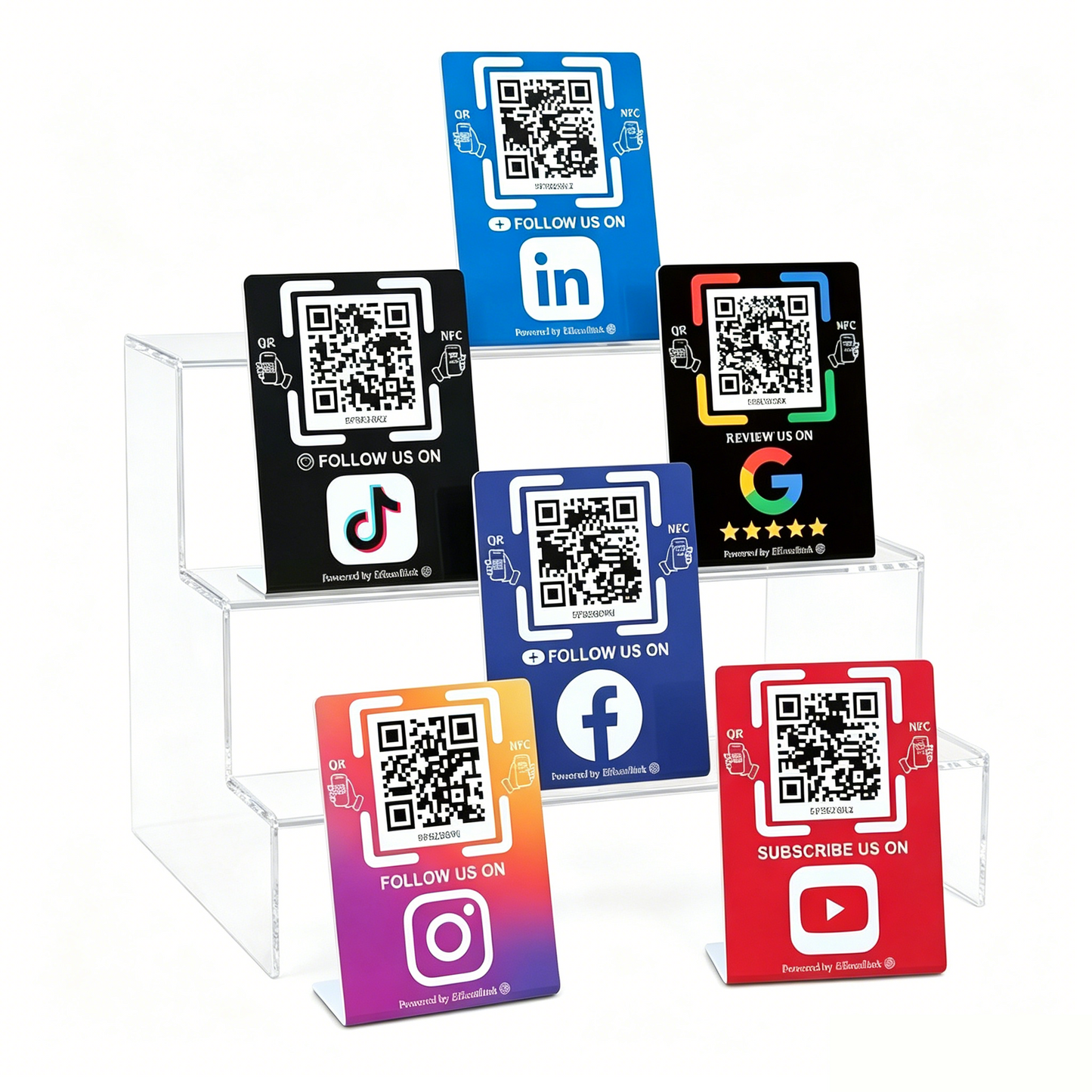 Smart Social Proof Stand – NFC & QR Code – Gain More Followers & Google Reviews