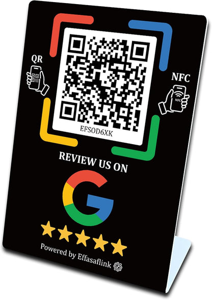 Smart Social Proof Stand – NFC & QR Code – Gain More Followers & Google Reviews