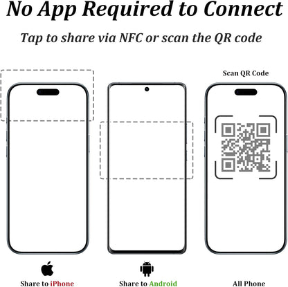 NFC Digital Business Card Wristband – Tap to Share – No Monthly Fee