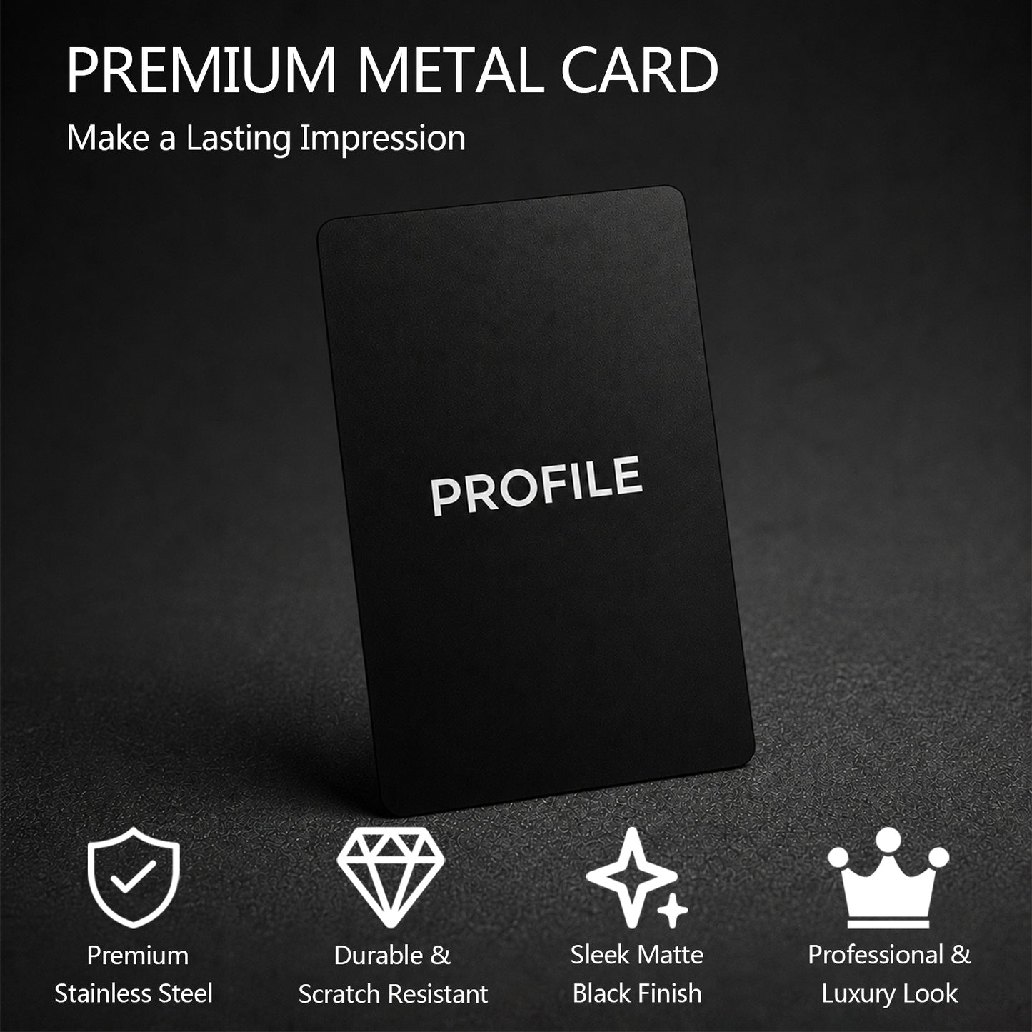 Digital NFC Business Card – Premium Metal – Tap to Share – No Monthly Fee