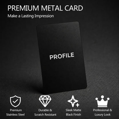 Digital NFC Business Card – Premium Metal – Tap to Share – No Monthly Fee
